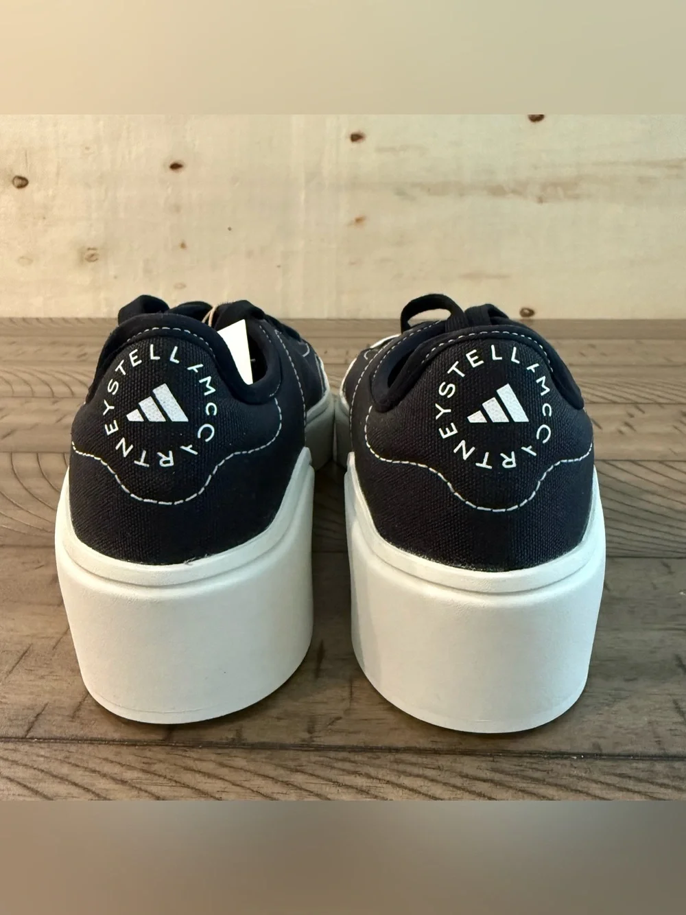 New Adidas by Stella McCartney Courty Cotton Sneakers Size 9.5 w/ Box